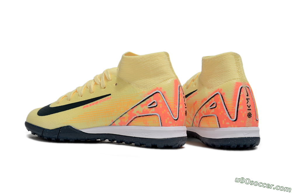 Nike Air Zoom Mercurial Superfly 10 Elite TF Artificial Turf Soccer Shoes - Yellow/Black/Red 5