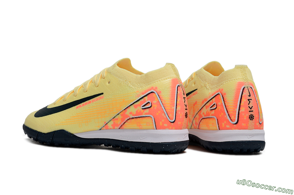 Nike Air Zoom Mercurial Vapor 16 Elite TF Artificial Turf Soccer Shoes - Yellow/Black/Red 5