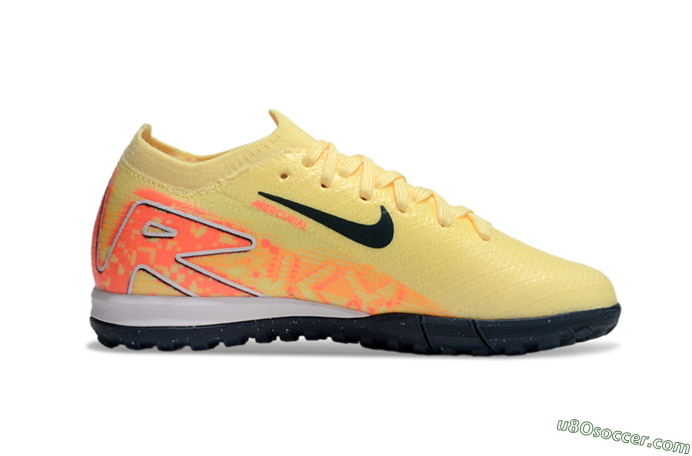 Nike Air Zoom Mercurial Vapor 16 Elite TF Artificial Turf Soccer Shoes - Yellow/Black/Red 4