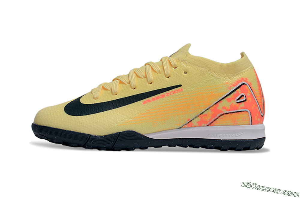 Nike Air Zoom Mercurial Vapor 16 Elite TF Artificial Turf Soccer Shoes - Yellow/Black/Red 2