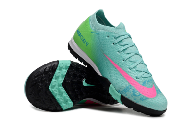 Nike Air Zoom Mercurial Vapor 16 Elite TF Artificial Turf Soccer Shoes - Jade/Yellow/Pink