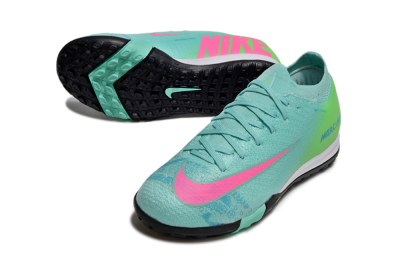 Nike Air Zoom Mercurial Vapor 16 Elite TF Artificial Turf Soccer Shoes - Jade/Yellow/Pink