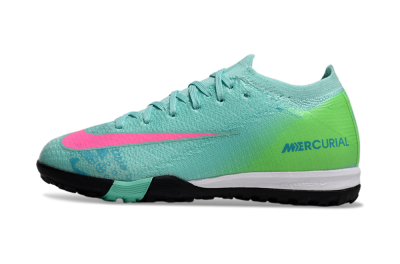 Nike Air Zoom Mercurial Vapor 16 Elite TF Artificial Turf Soccer Shoes - Jade/Yellow/Pink