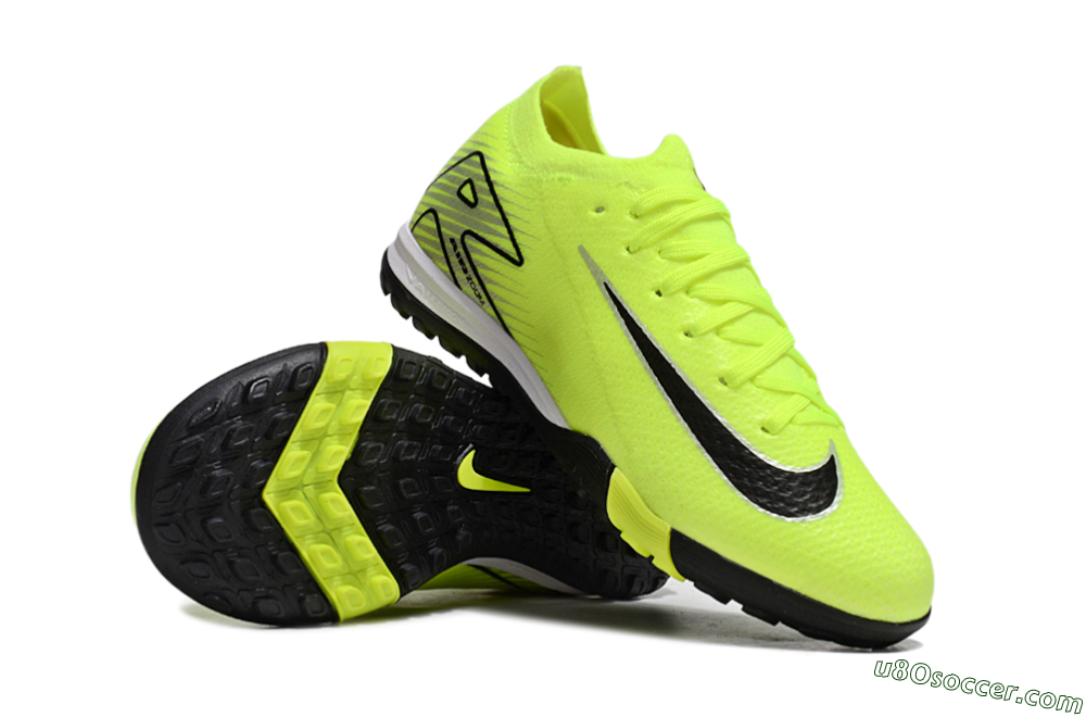 Nike Air Zoom Mercurial Vapor 16 Elite TF Artificial Turf Soccer Shoes - Yellow/Black/Silver 0