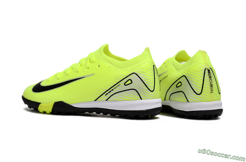 Nike Air Zoom Mercurial Vapor 16 Elite TF Artificial Turf Soccer Shoes - Yellow/Black/Silver 5