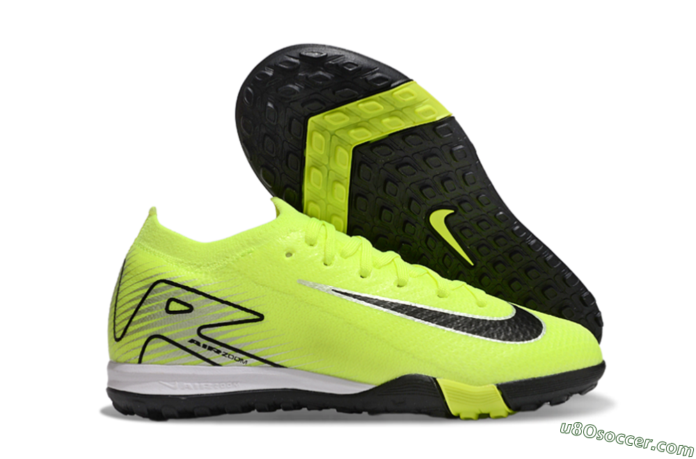 Nike Air Zoom Mercurial Vapor 16 Elite TF Artificial Turf Soccer Shoes - Yellow/Black/Silver 1