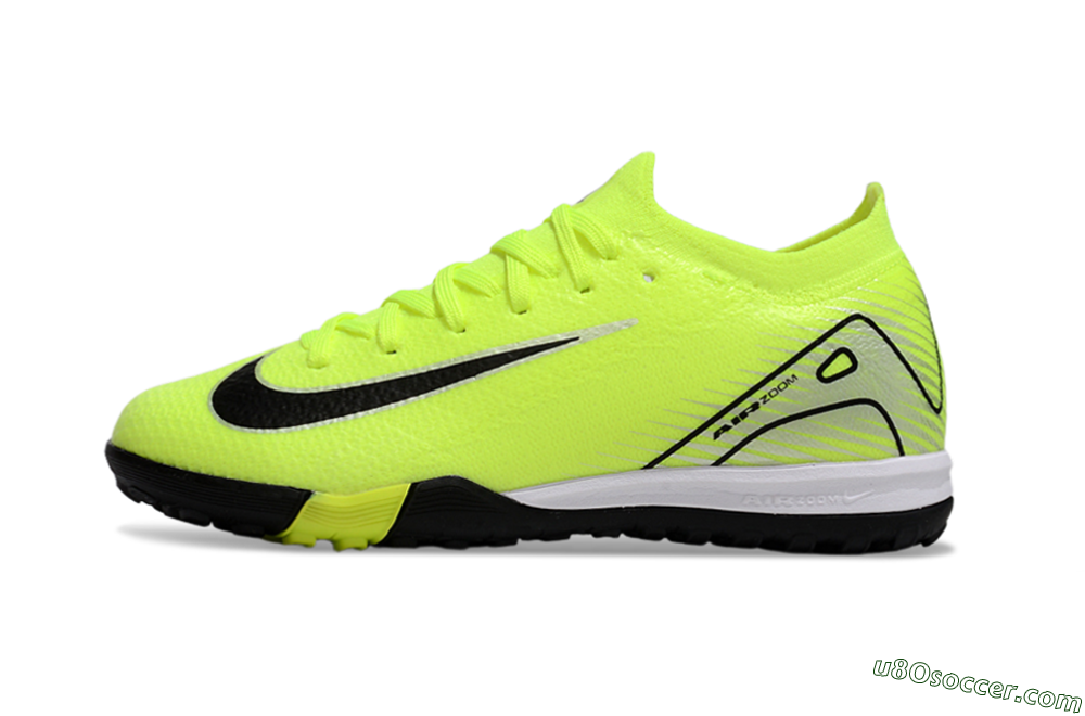 Nike Air Zoom Mercurial Vapor 16 Elite TF Artificial Turf Soccer Shoes - Yellow/Black/Silver 2