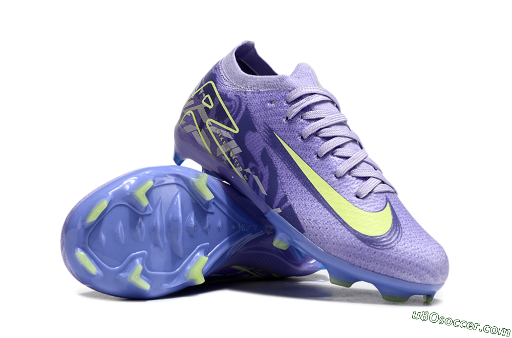 Nike Air Zoom Mercurial Vapor 16 Elite FG Firm Ground Soccer Cleats - Purple/Yellow 0