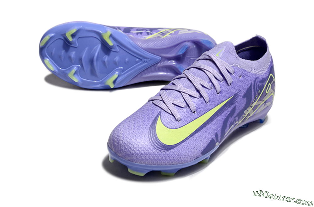 Nike Air Zoom Mercurial Vapor 16 Elite FG Firm Ground Soccer Cleats - Purple/Yellow 3