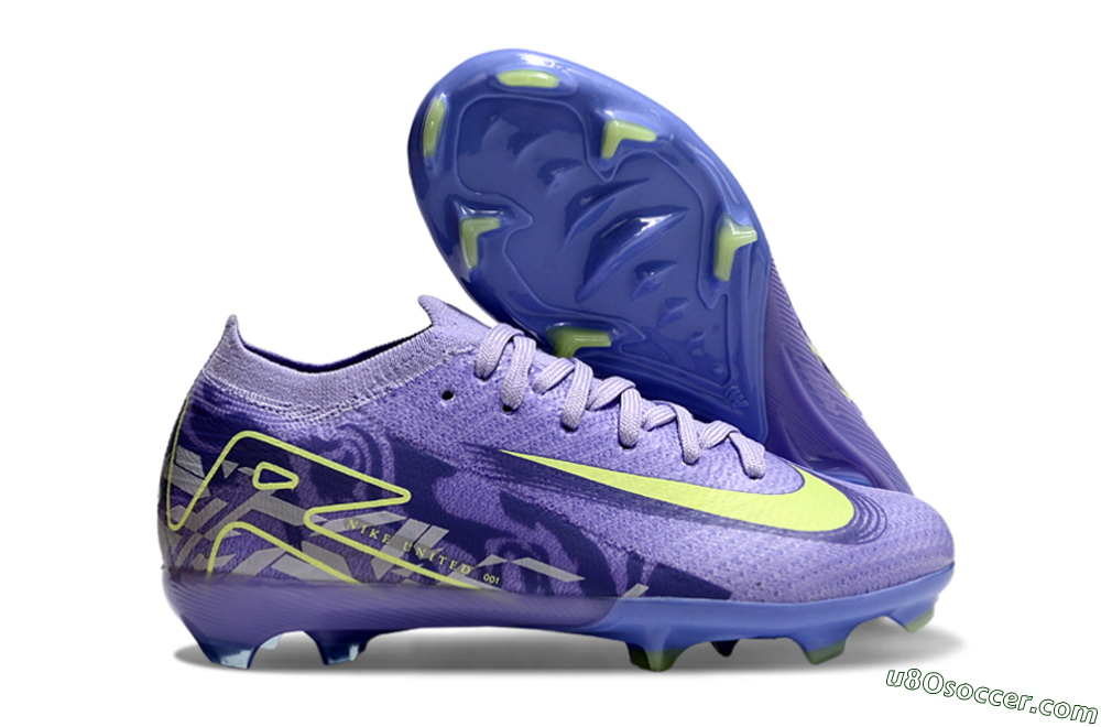 Nike Air Zoom Mercurial Vapor 16 Elite FG Firm Ground Soccer Cleats - Purple/Yellow 1