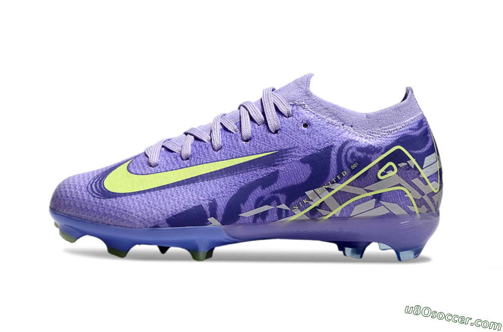 Nike Air Zoom Mercurial Vapor 16 Elite FG Firm Ground Soccer Cleats - Purple/Yellow 2