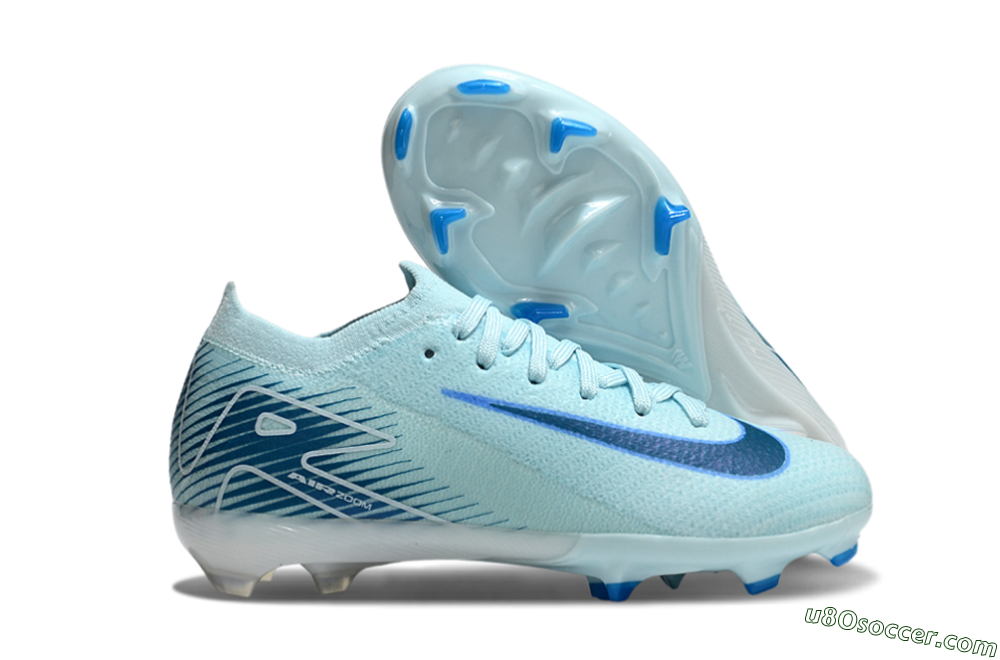 Nike Air Zoom Mercurial Vapor 16 Elite FG Firm Ground Soccer Cleats - Jade/Blue/White 1