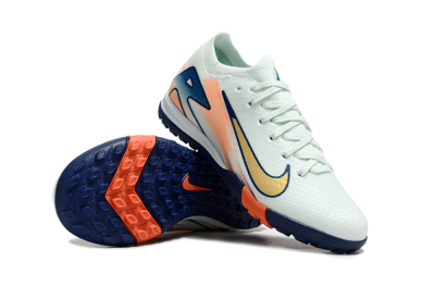 Nike Air Zoom Mercurial Vapor 16 Elite TF Artificial Turf Soccer Shoes - Jade/Blue/Gold