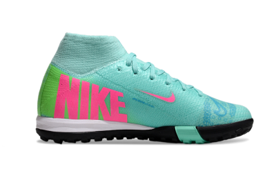Nike Air Zoom Mercurial Superfly 10 Elite TF Artificial Turf Soccer Shoes - Jade/Pink/Yellow