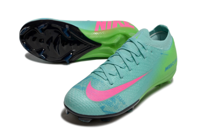 Nike Air Zoom Mercurial Vapor 16 Elite FG Firm Ground Soccer Cleats - Jade/Yellow/Pink