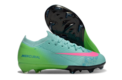 Nike Air Zoom Mercurial Vapor 16 Elite FG Firm Ground Soccer Cleats - Jade/Yellow/Pink