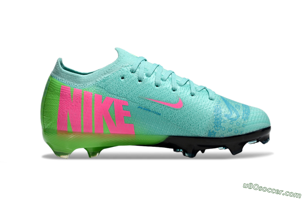Nike Air Zoom Mercurial Vapor 16 Elite FG Firm Ground Soccer Cleats - Jade/Yellow/Pink 4