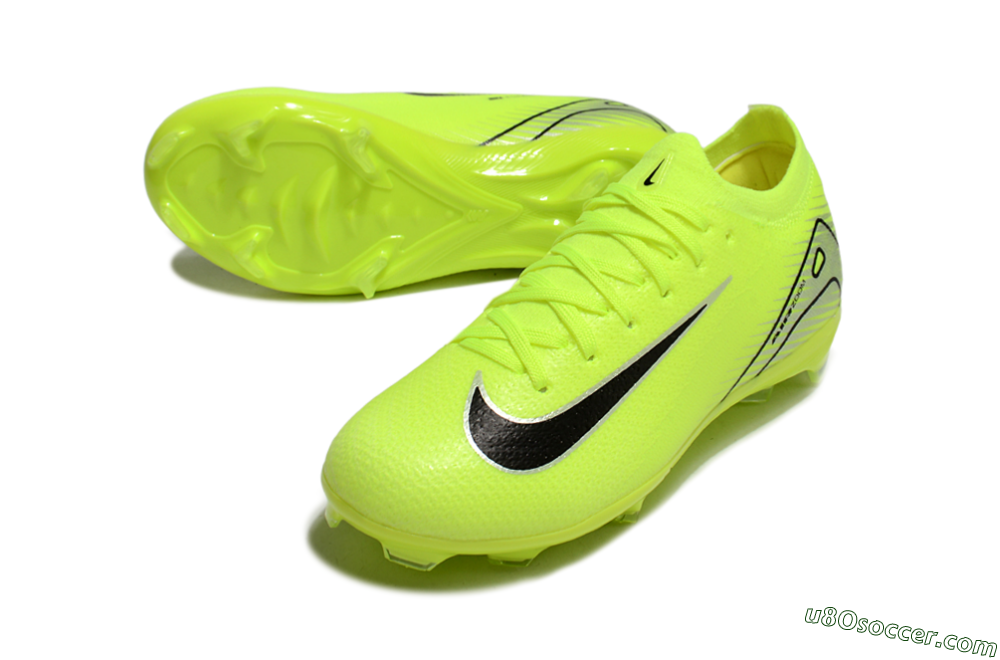 Nike Air Zoom Mercurial Vapor 16 Elite FG Firm Ground Soccer Cleats - Yellow/Black/Silver 3