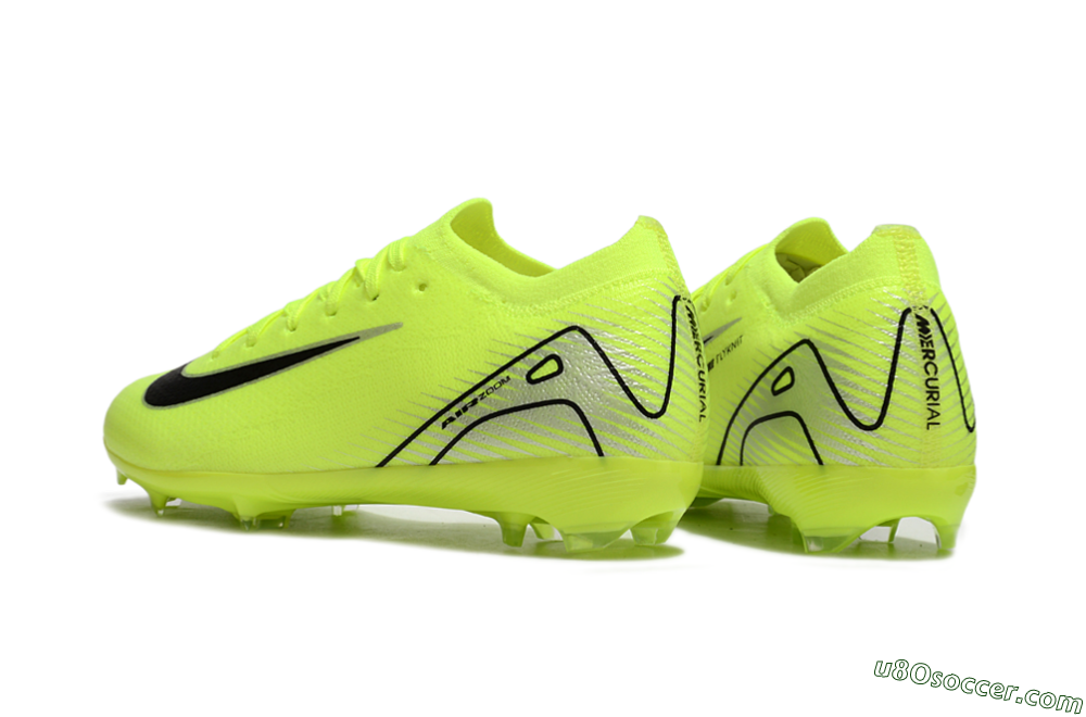 Nike Air Zoom Mercurial Vapor 16 Elite FG Firm Ground Soccer Cleats - Yellow/Black/Silver 5