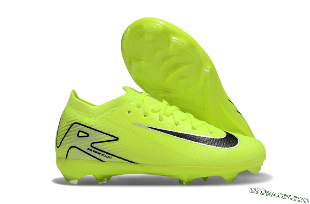 Nike Air Zoom Mercurial Vapor 16 Elite FG Firm Ground Soccer Cleats - Yellow/Black/Silver 1
