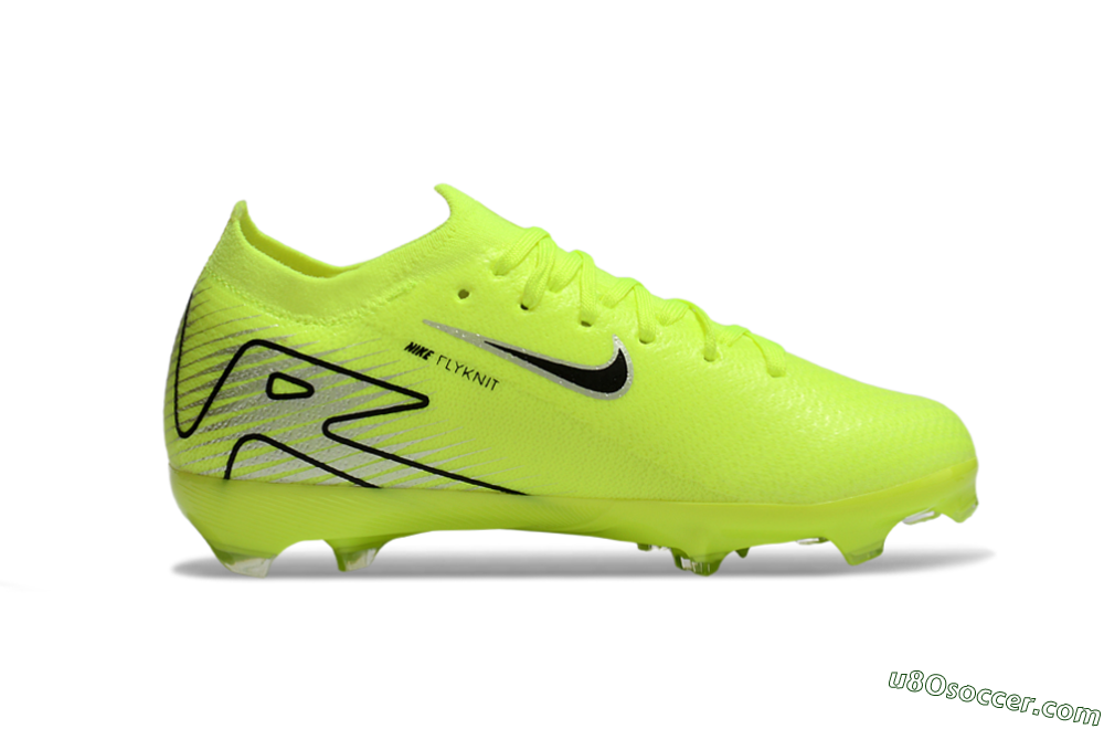 Nike Air Zoom Mercurial Vapor 16 Elite FG Firm Ground Soccer Cleats - Yellow/Black/Silver 4