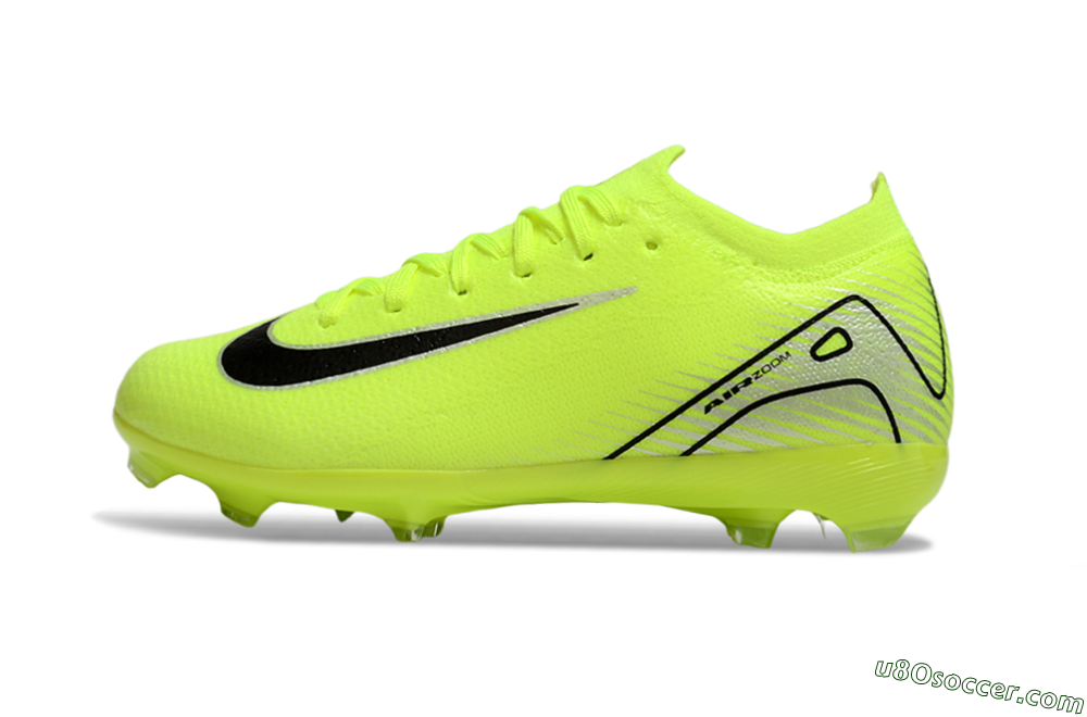 Nike Air Zoom Mercurial Vapor 16 Elite FG Firm Ground Soccer Cleats - Yellow/Black/Silver 2