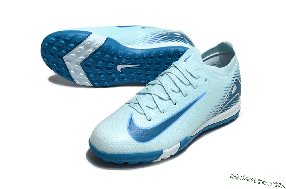 Nike Air Zoom Mercurial Vapor 16 Elite TF Artificial Turf Soccer Shoes - Jade/Blue 3