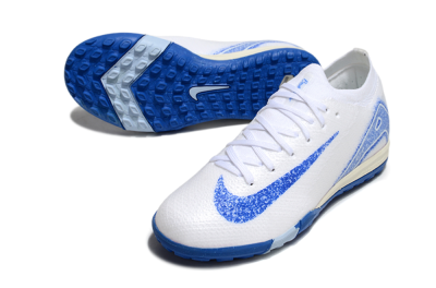 Nike Air Zoom Mercurial Vapor 16 Elite TF Artificial Turf Soccer Shoes - White/Blue