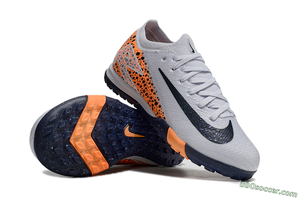 Nike Air Zoom Mercurial Vapor 16 Elite TF Artificial Turf Soccer Shoes - Grey/Black/Leopard 0