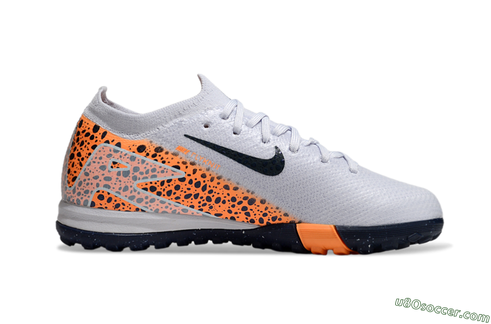 Nike Air Zoom Mercurial Vapor 16 Elite TF Artificial Turf Soccer Shoes - Grey/Black/Leopard 4