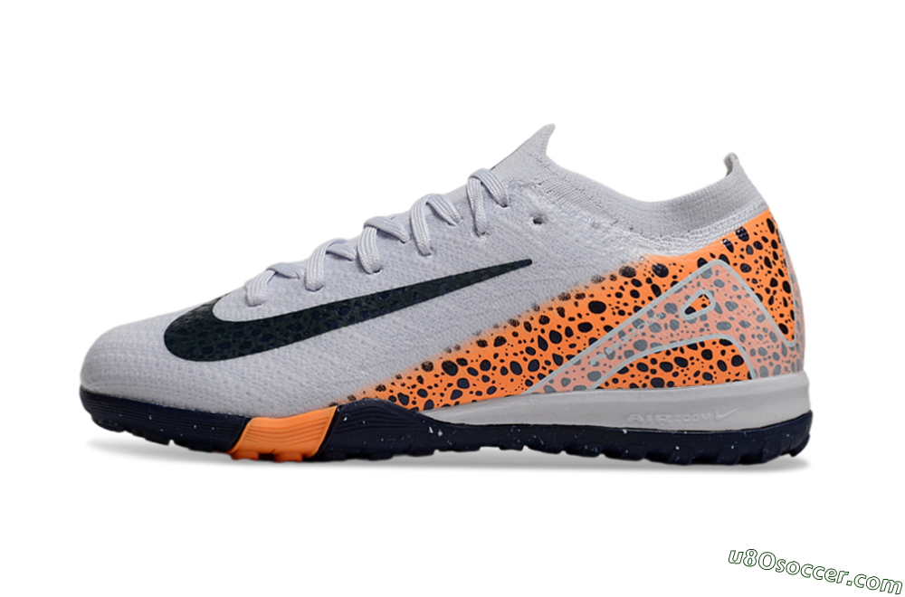 Nike Air Zoom Mercurial Vapor 16 Elite TF Artificial Turf Soccer Shoes - Grey/Black/Leopard 2
