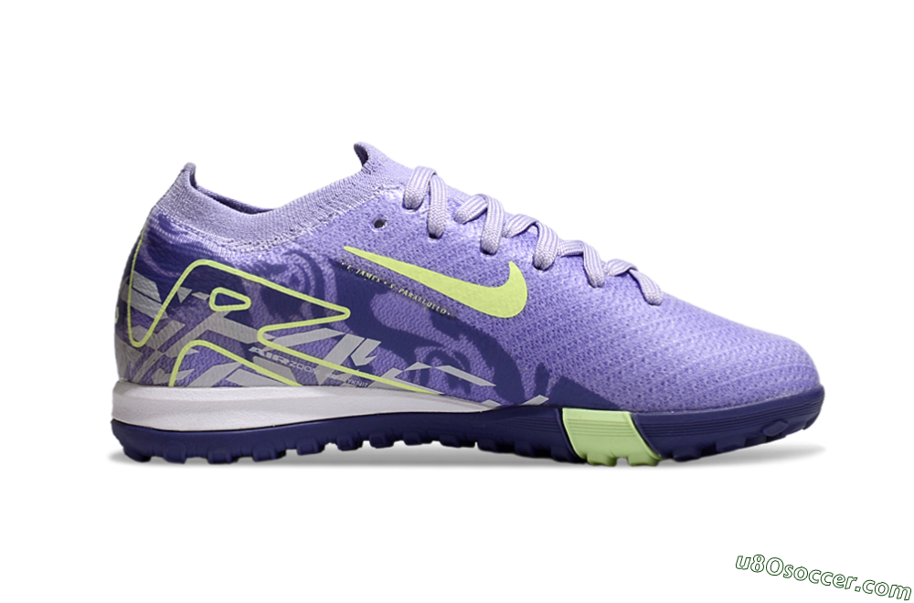 Nike Air Zoom Mercurial Vapor 16 Elite TF Artificial Turf Soccer Shoes - Purple/Yellow 4