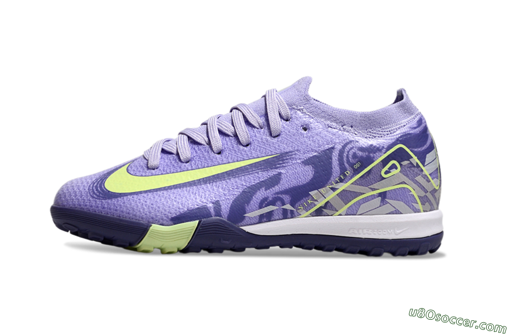 Nike Air Zoom Mercurial Vapor 16 Elite TF Artificial Turf Soccer Shoes - Purple/Yellow 2