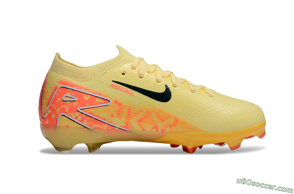 Nike Air Zoom Mercurial Vapor 16 Elite FG Firm Ground Soccer Cleats - Yellow/Black/Red 4
