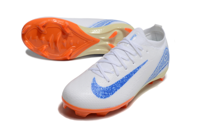 Nike Air Zoom Mercurial Vapor 16 Elite FG Firm Ground Soccer Cleats - White/Blue/Red