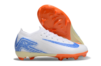 Nike Air Zoom Mercurial Vapor 16 Elite FG Firm Ground Soccer Cleats - White/Blue/Red