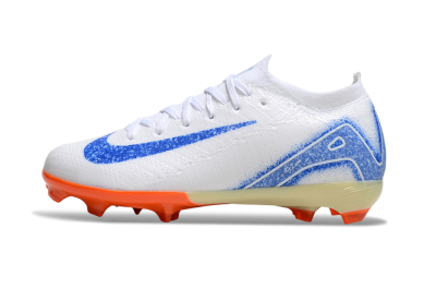 Nike Air Zoom Mercurial Vapor 16 Elite FG Firm Ground Soccer Cleats - White/Blue/Red