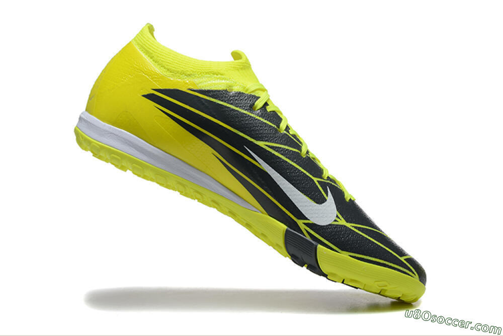 Nike Air Zoom Mercurial Vapor 16 Elite TF Artificial Turf Soccer Shoes - Yellow/Black/White 7