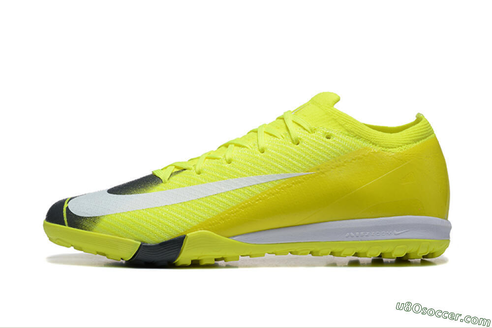 Nike Air Zoom Mercurial Vapor 16 Elite TF Artificial Turf Soccer Shoes - Yellow/Black/White 2