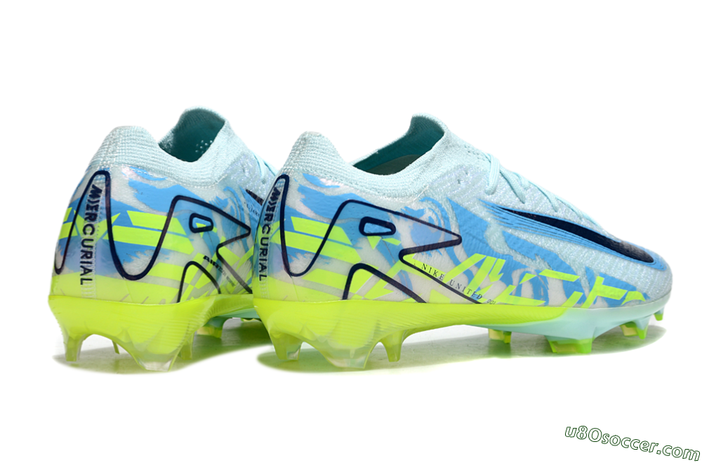 Nike Air Zoom Mercurial Vapor 16 Elite FG Firm Ground Soccer Cleats - Jade/Blue/Yellow 6