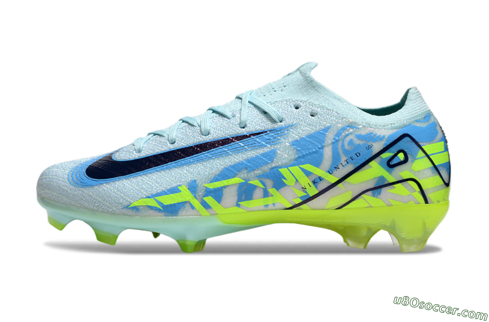 Nike Air Zoom Mercurial Vapor 16 Elite FG Firm Ground Soccer Cleats - Jade/Blue/Yellow 2