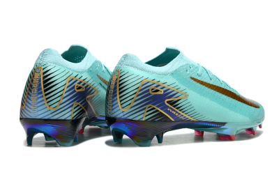 Nike Air Zoom Mercurial Vapor 16 Elite FG Firm Ground Soccer Cleats - Jade/Gold/Blue