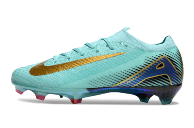 Nike Air Zoom Mercurial Vapor 16 Elite FG Firm Ground Soccer Cleats - Jade/Gold/Blue