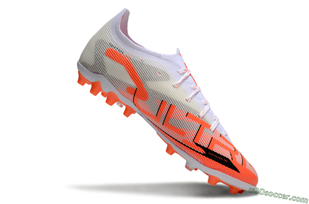 Puma Ultra 5 Ultimate AG Artificial Grass Soccer Cleats - White/Red/Black 4