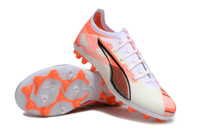 Puma Ultra 5 Ultimate AG Artificial Grass Soccer Cleats - White/Red/Black