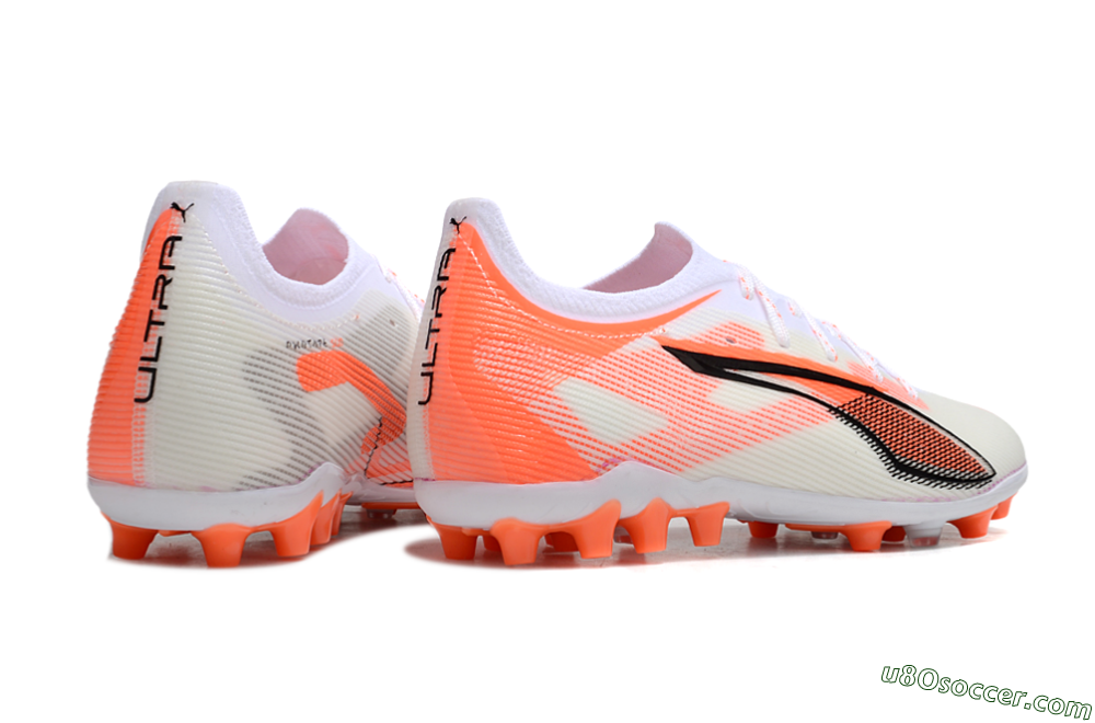 Puma Ultra 5 Ultimate AG Artificial Grass Soccer Cleats - White/Red/Black 6