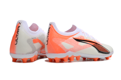 Puma Ultra 5 Ultimate AG Artificial Grass Soccer Cleats - White/Red/Black