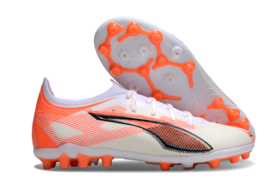 Puma Ultra 5 Ultimate AG Artificial Grass Soccer Cleats - White/Red/Black