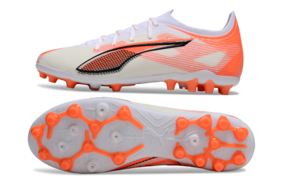 Puma Ultra 5 Ultimate AG Artificial Grass Soccer Cleats - White/Red/Black