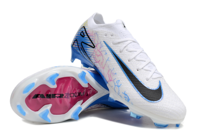 Nike Air Zoom Mercurial Vapor 16 Elite FG Firm Ground Soccer Cleats - White/Black/Blue/Pink/Yellow